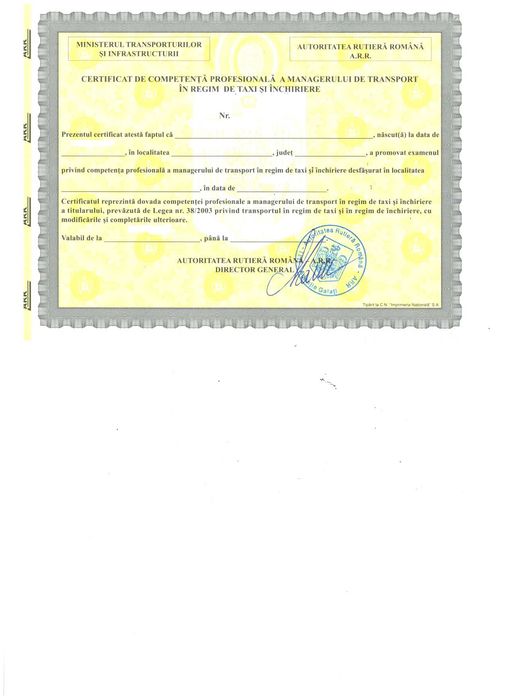 Ofer Licență pentru Transport Marfă - Manager Transport Colaborare