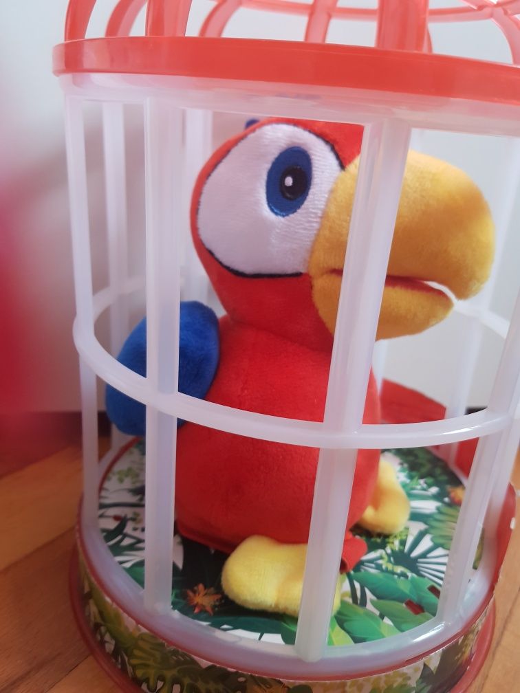 Интерактивен папагал с клетка IMC toys