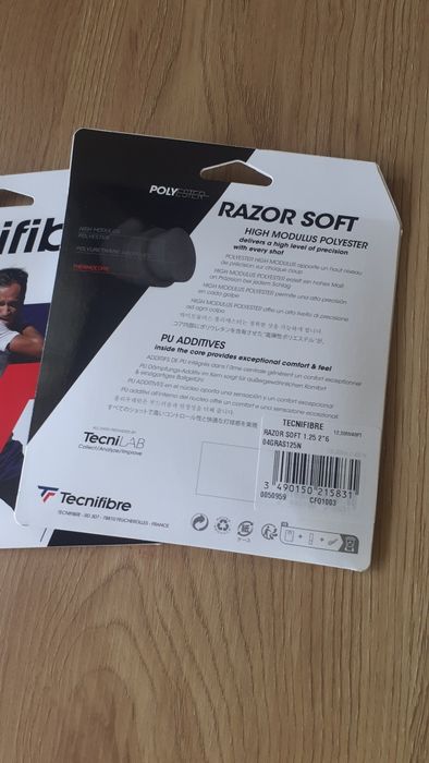 2 x set 12 m cordaj Tecnifibre Razor Soft pentru racheta tenis
