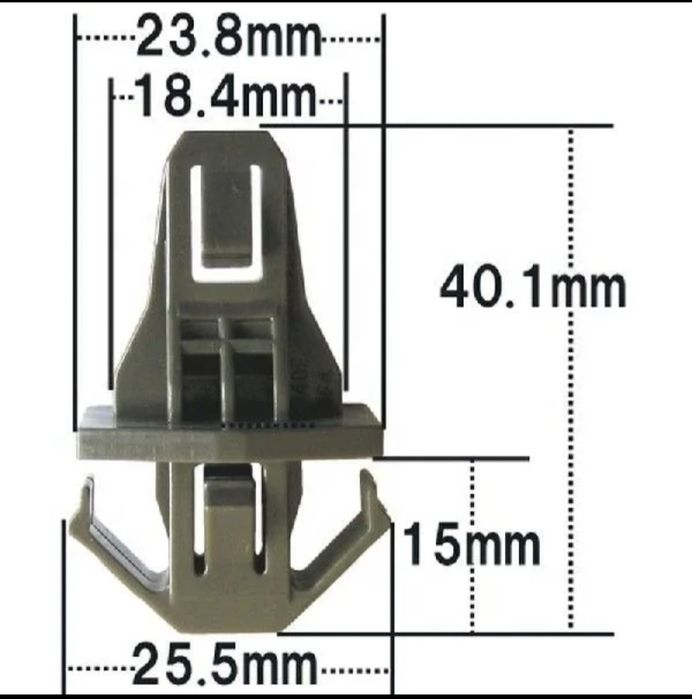 Щипка за предна маска ва Civic 8  91578-SW5-003