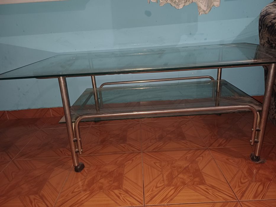 Стъклена маса  120х40