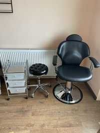 Scaun frizer, scaun rotativ si masuta de lucru