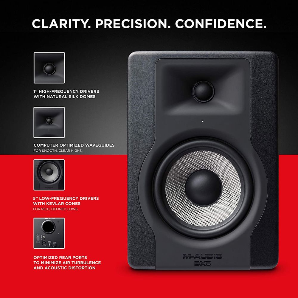 M-Audio BX5 D3 профессиональные студийные мониторы