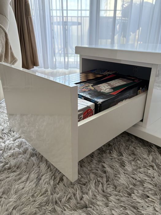 Vand masuta living alba - MDF