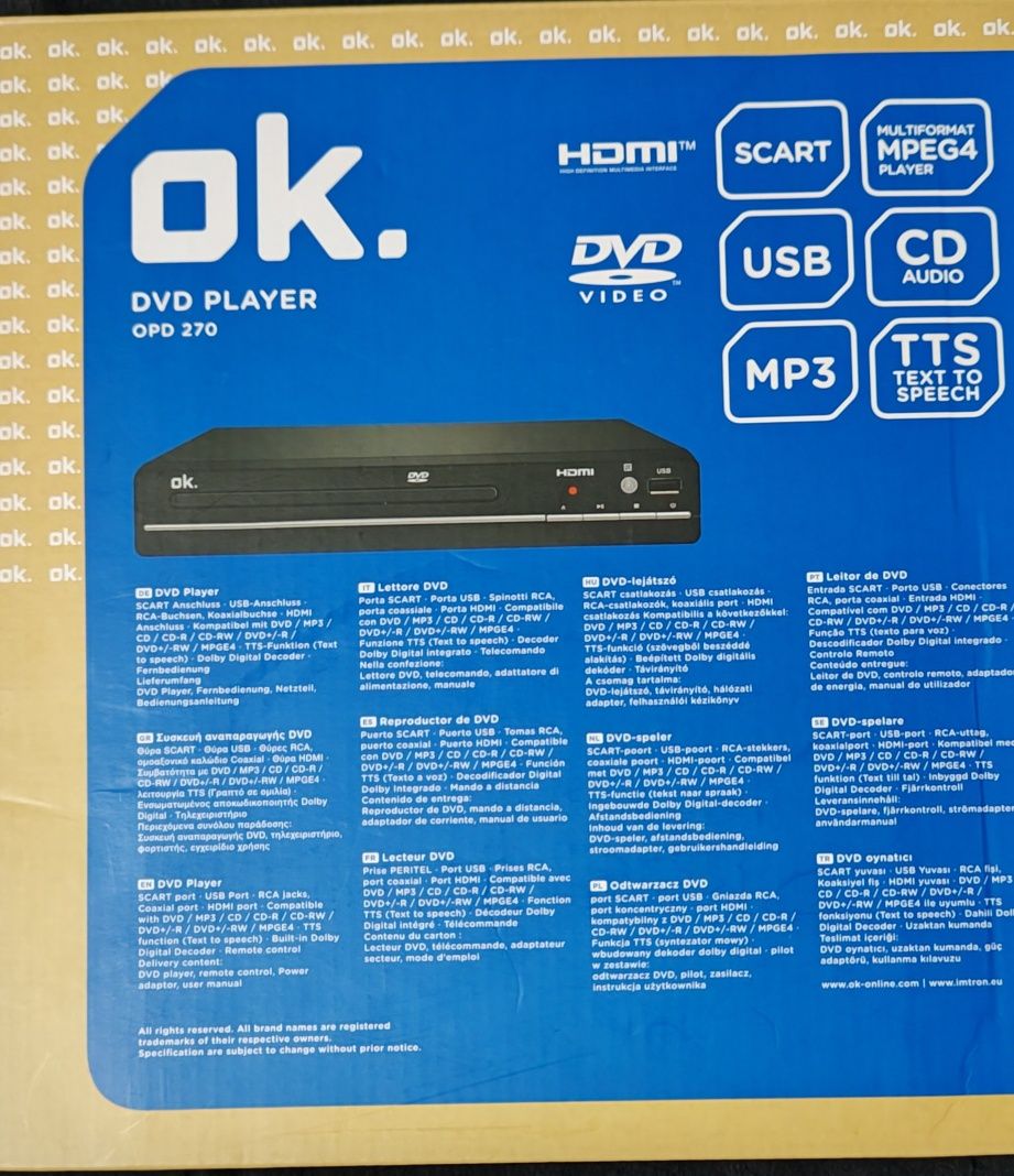 OK. OPD 270 DVD Player