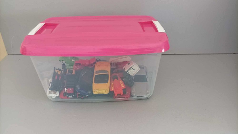 Пластмасова прозрачна кутия за съхранение на храна, играчки, лего