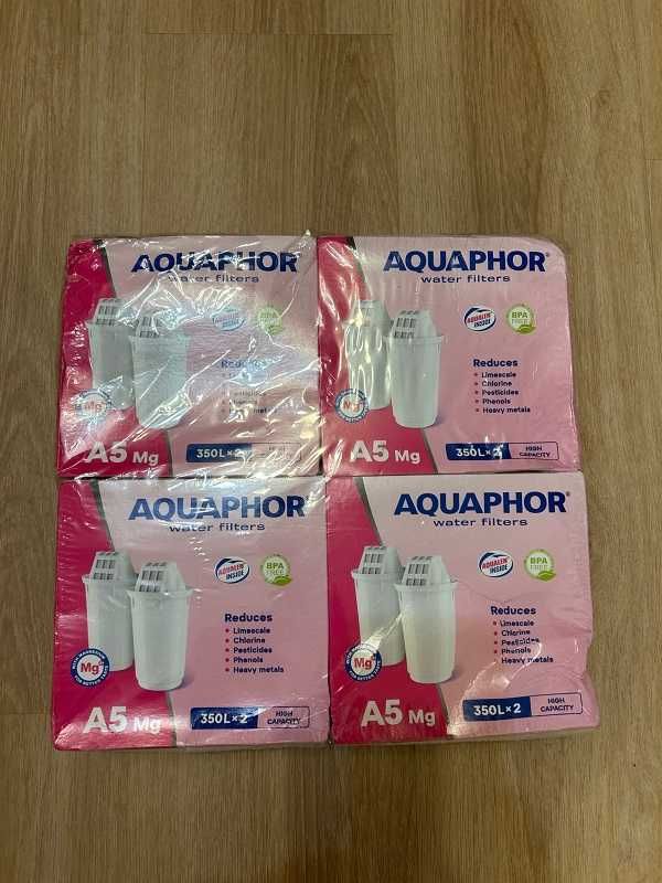 8 броя филтър за вода Aquaphor A5 Mg+, нови