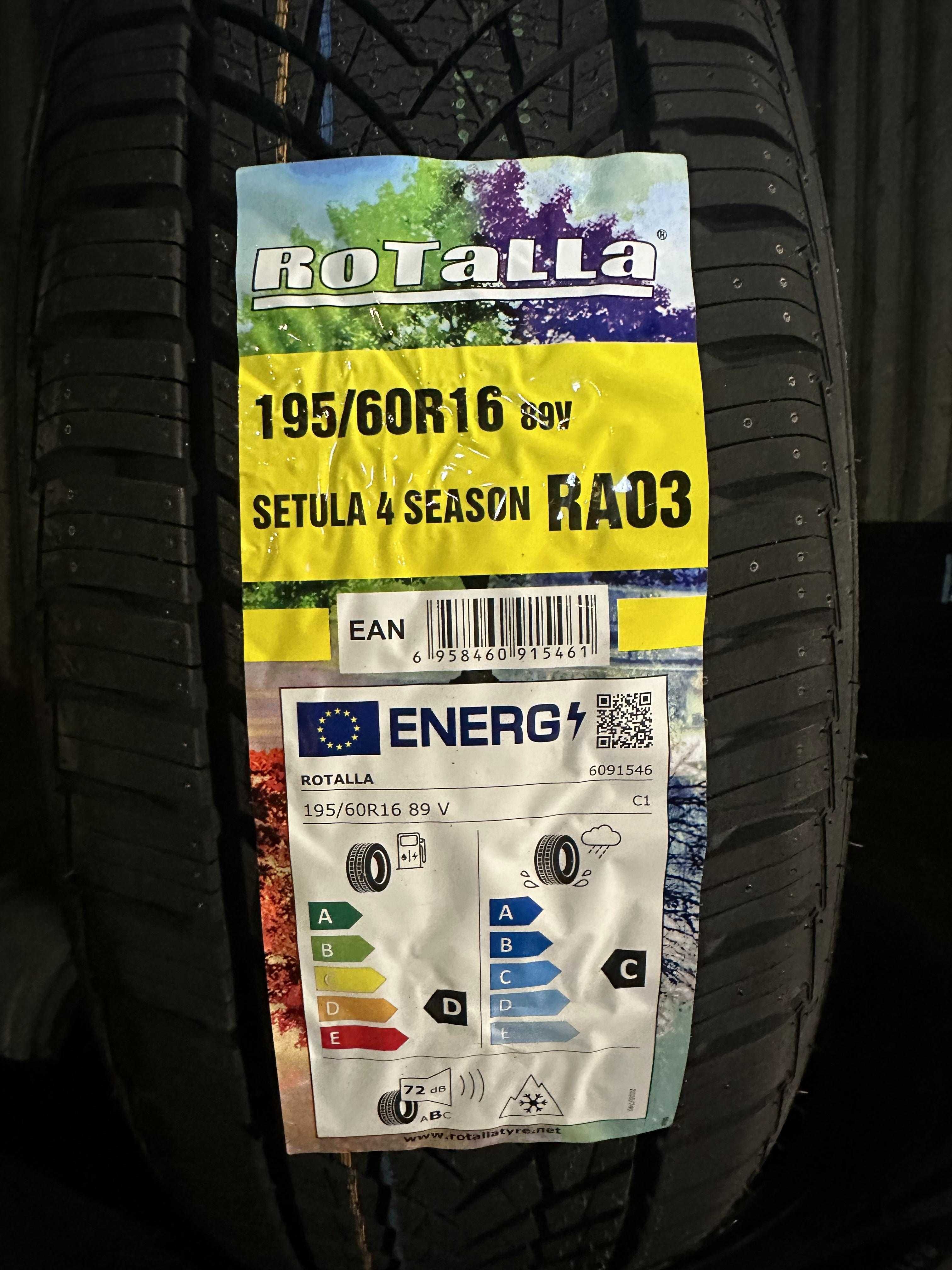Нови всесезонни ROTALLA SETULA 4 SEASON RA03 195/60R16 89V НОВ DOT