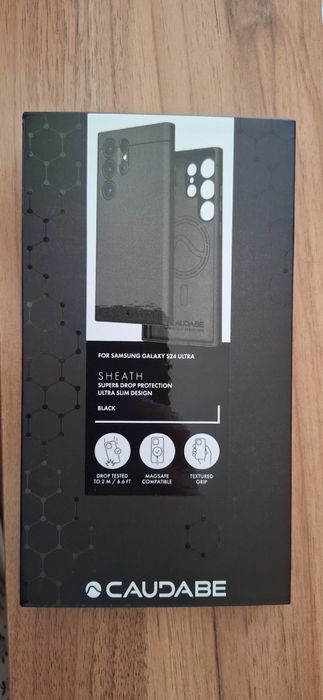 Caudabe кейс за Samsung Galaxy S24Ultra black