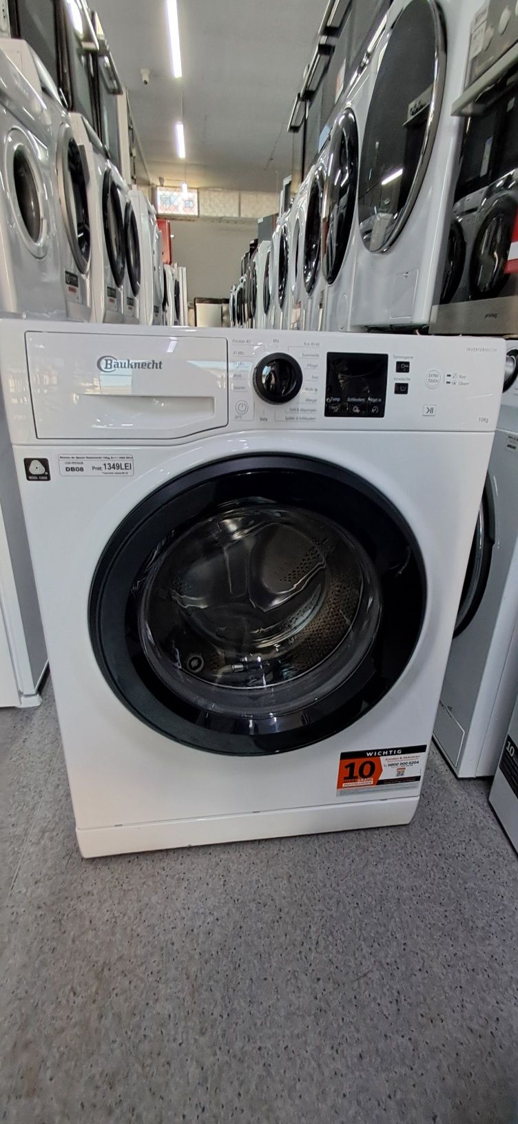Mașina de spălat Bauknecht 10kg import Germania Garanție DB08
