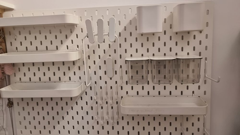 Panou IKEA Skadis, 76x56 cm, multiple accesorii