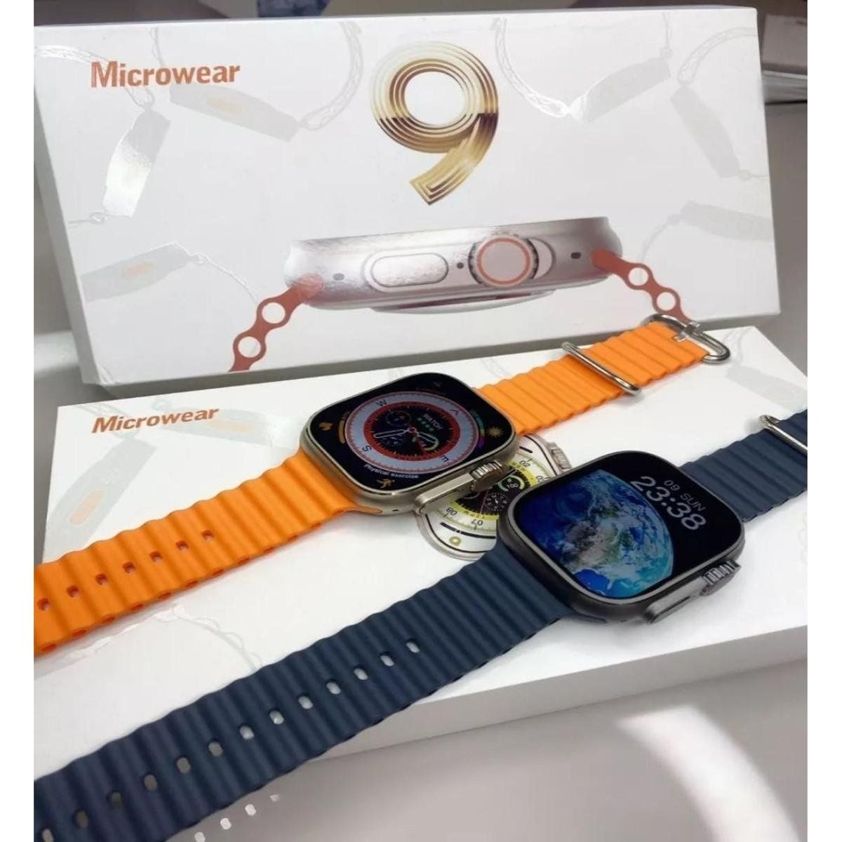 Смарт часы Microwear 9 ultra + 2 ремешка в подарок