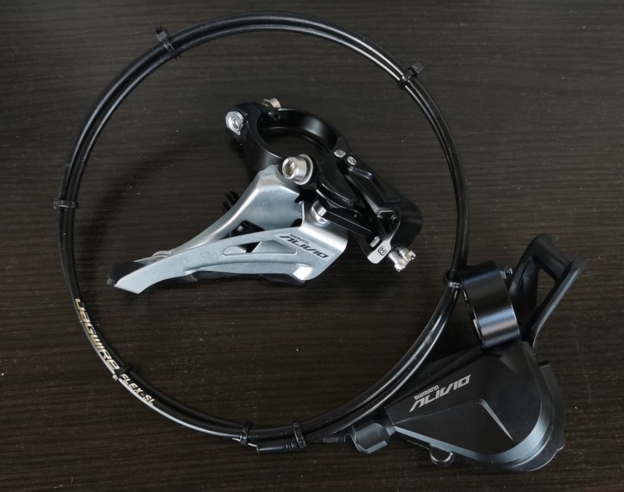 Piese MTB - pedale, brate pedale cu foi, ax pedalier, schimbator foi