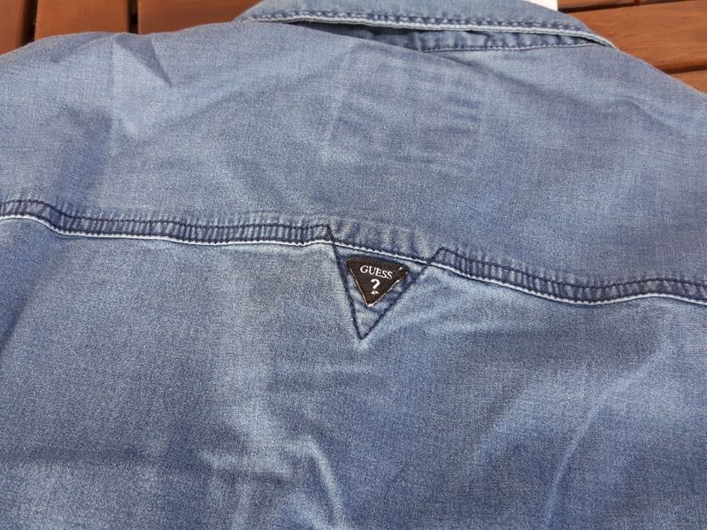 ПРОМО GUESS JEANS -М -Оригинална мъжка дънкова риза