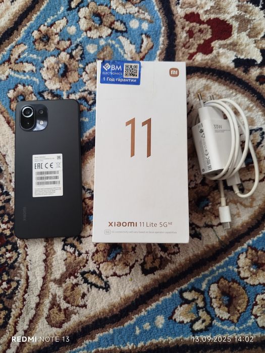 Xiaomi Mi 11 Lite Ne 5G
Manzil Qarshi 
Xotira 128/8 Gb
 Rangi Qora
Pr