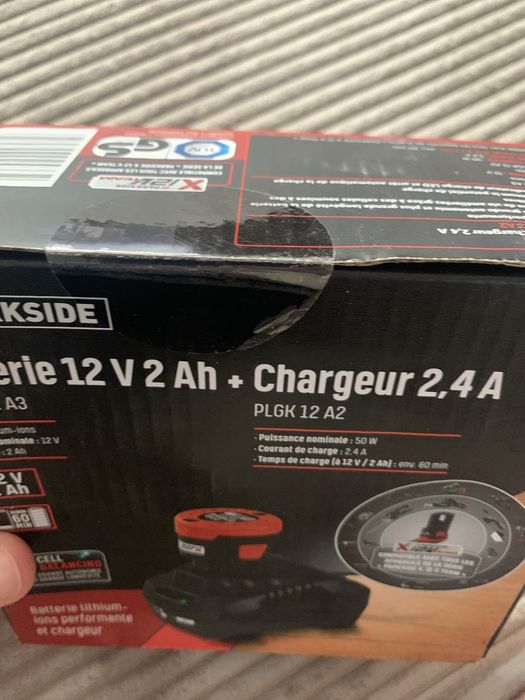 Ser Acumulator 12V - 2Ah+ Incarcator Parkside Nou