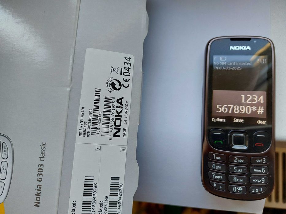 Nokia 6303 orig Ungaria decodat doar 2 ore vorbit la cutie cu accesori