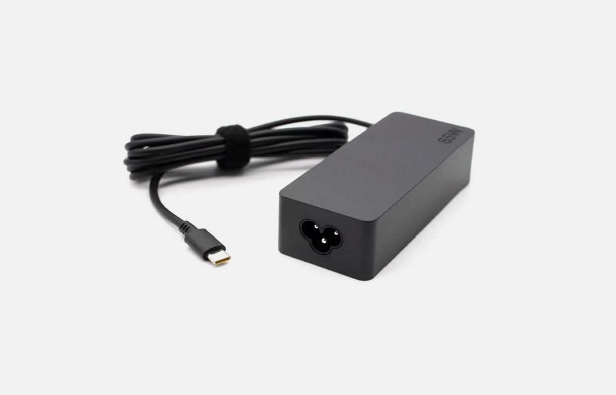 Зарядно устройство за лаптоп Lenovo 65W, USB-C - оригинално