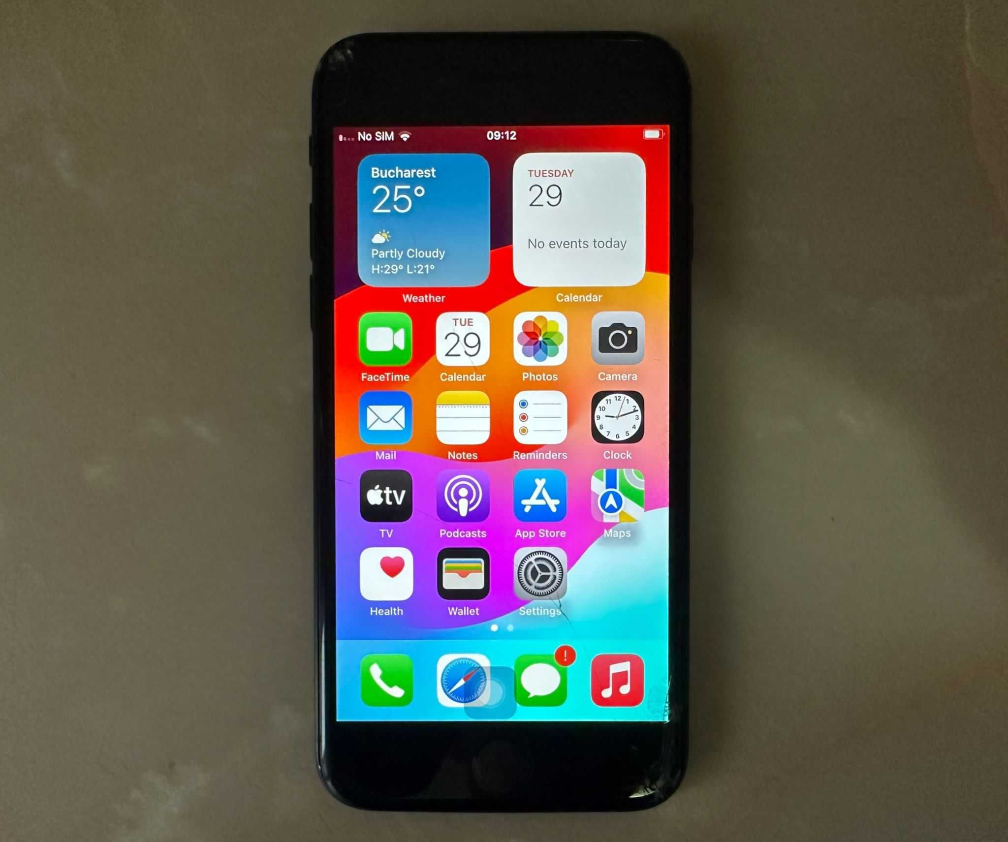 Apple iPhone SE 2020 Space Gray Fisurat