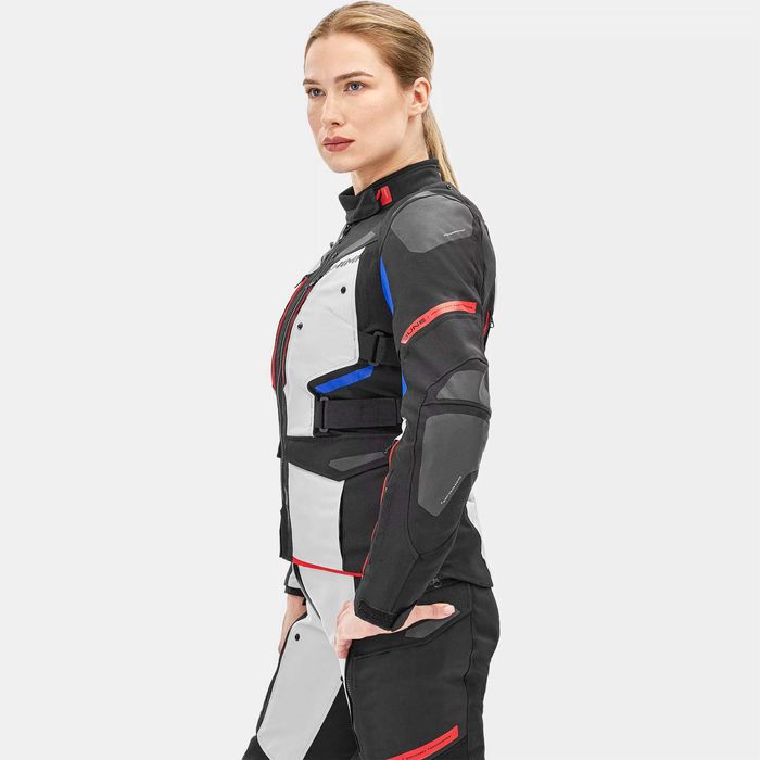 Дамско текстилно мото яке SHIMA DUNE WP Red/White/Blue