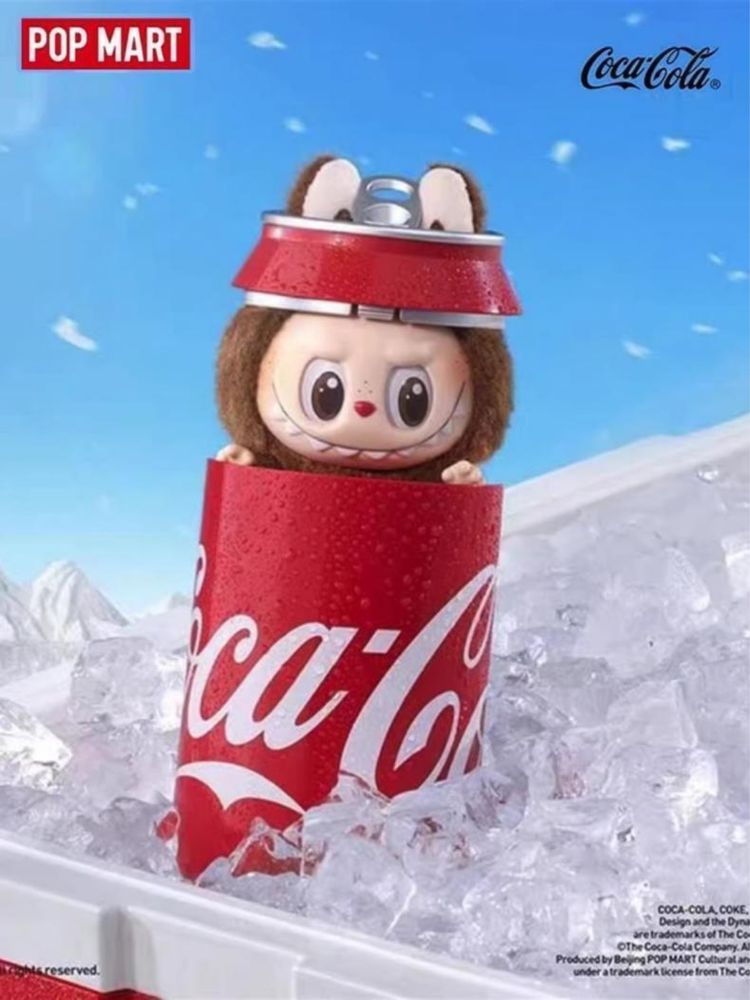 Labubu Coca Cola плюшена играчка 17см, Лабубу