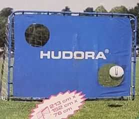 Poartă fotbal metalică Hudora pentru copii, 213 x 152 cm