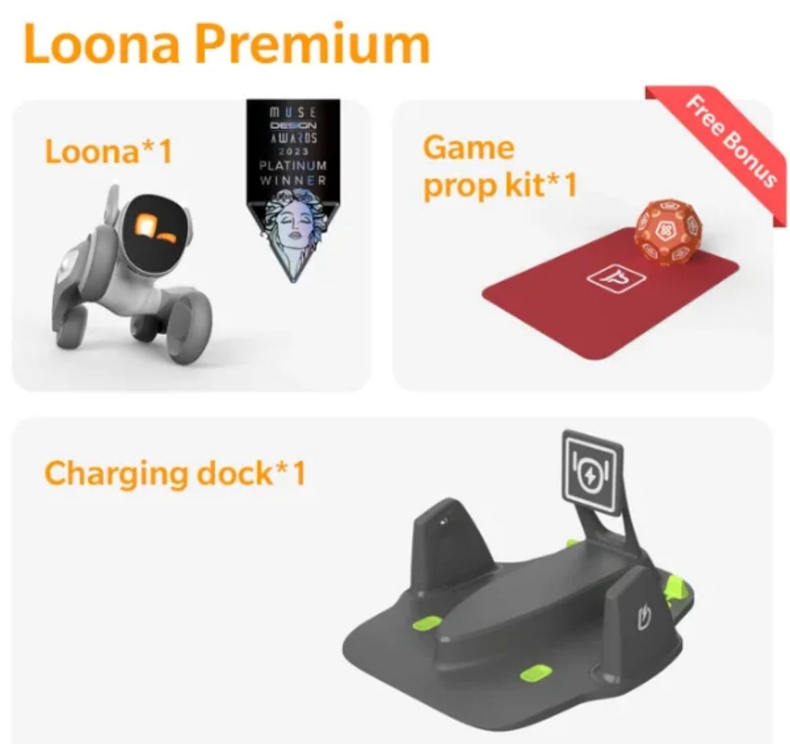 Робот  "Loona" Petbot. Premium. + Зарядная станция.