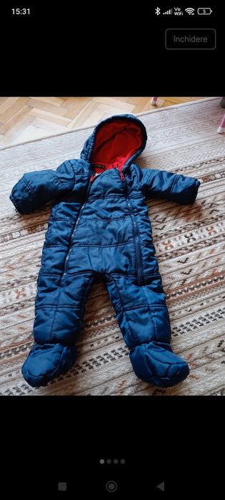 Salopeta groasa de iarna bebe marime 74