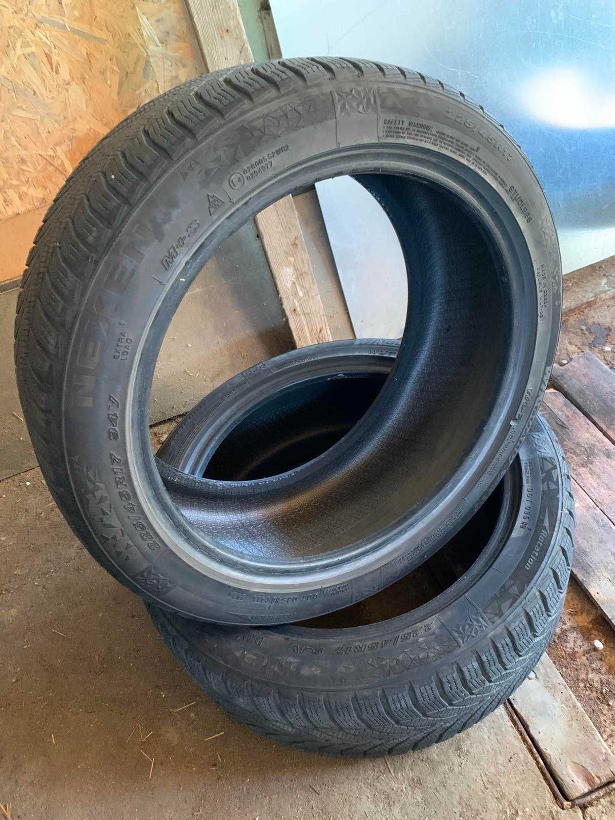 4 броя зимни гуми Nexen Winguard Sport 2 225/45r17 в отлично състояние