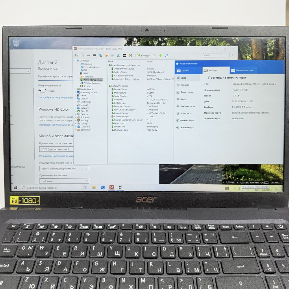 Acer Aspire 5/15,6” IPS/i3-1115G4/512GB NVMe/8GB DDR4