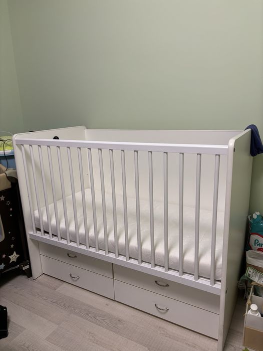 Бебешка кошара 60х120 с матрак