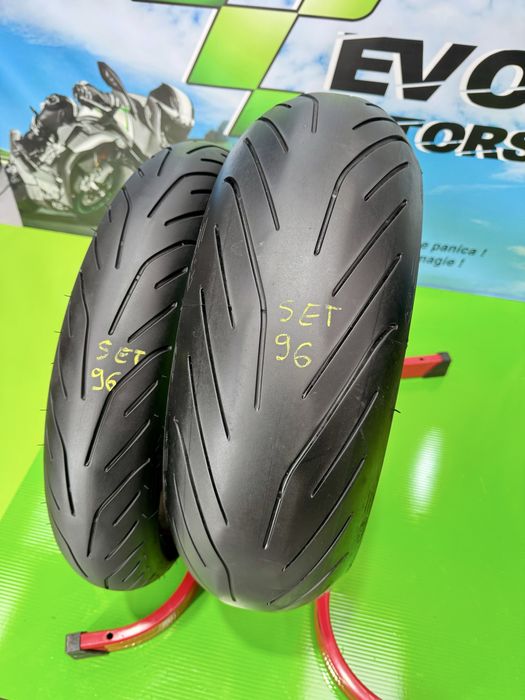 Set anvelope Moto 120 70 17 si 190 50 17 Michelin Power3 Cauciuc Set96