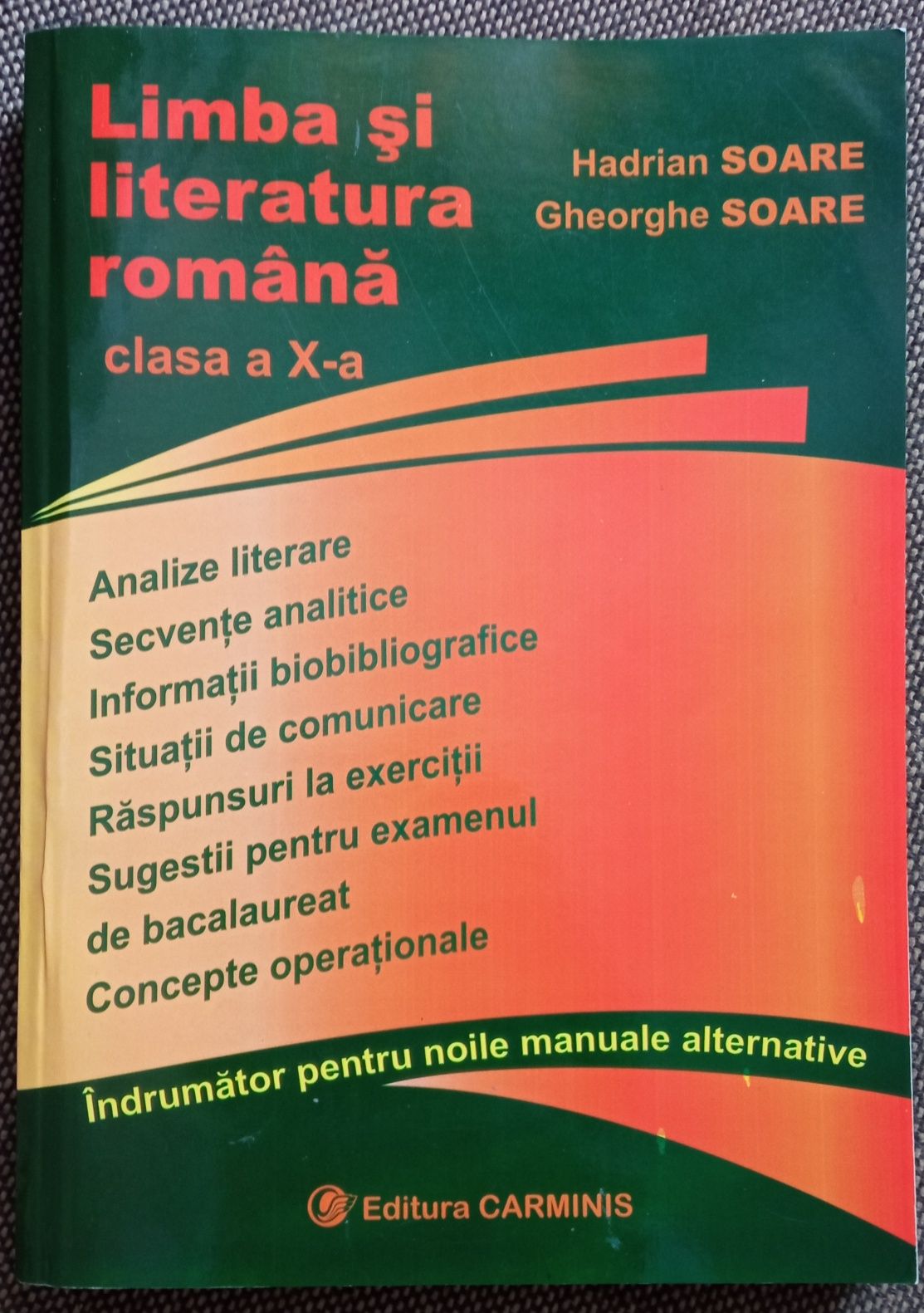 Limba și literatura română clasa X indrumator