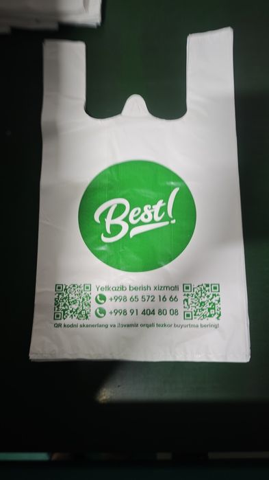 Brend paket logotip paket mayka hamda reyter paketlarga pechat bosish