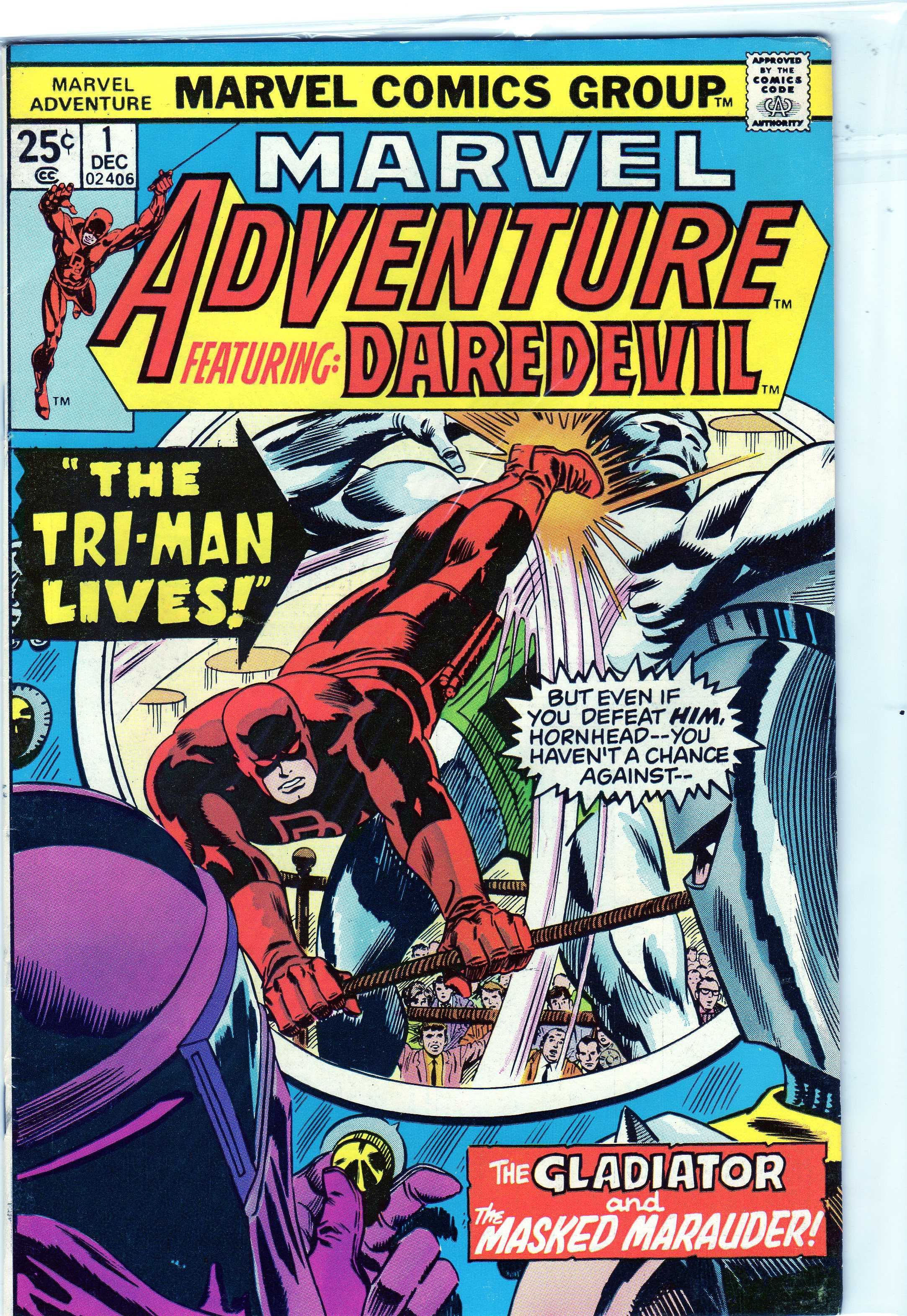 Marvel Adventure featuring Daredevil #1 Marvel Comics 1975 benzi desen