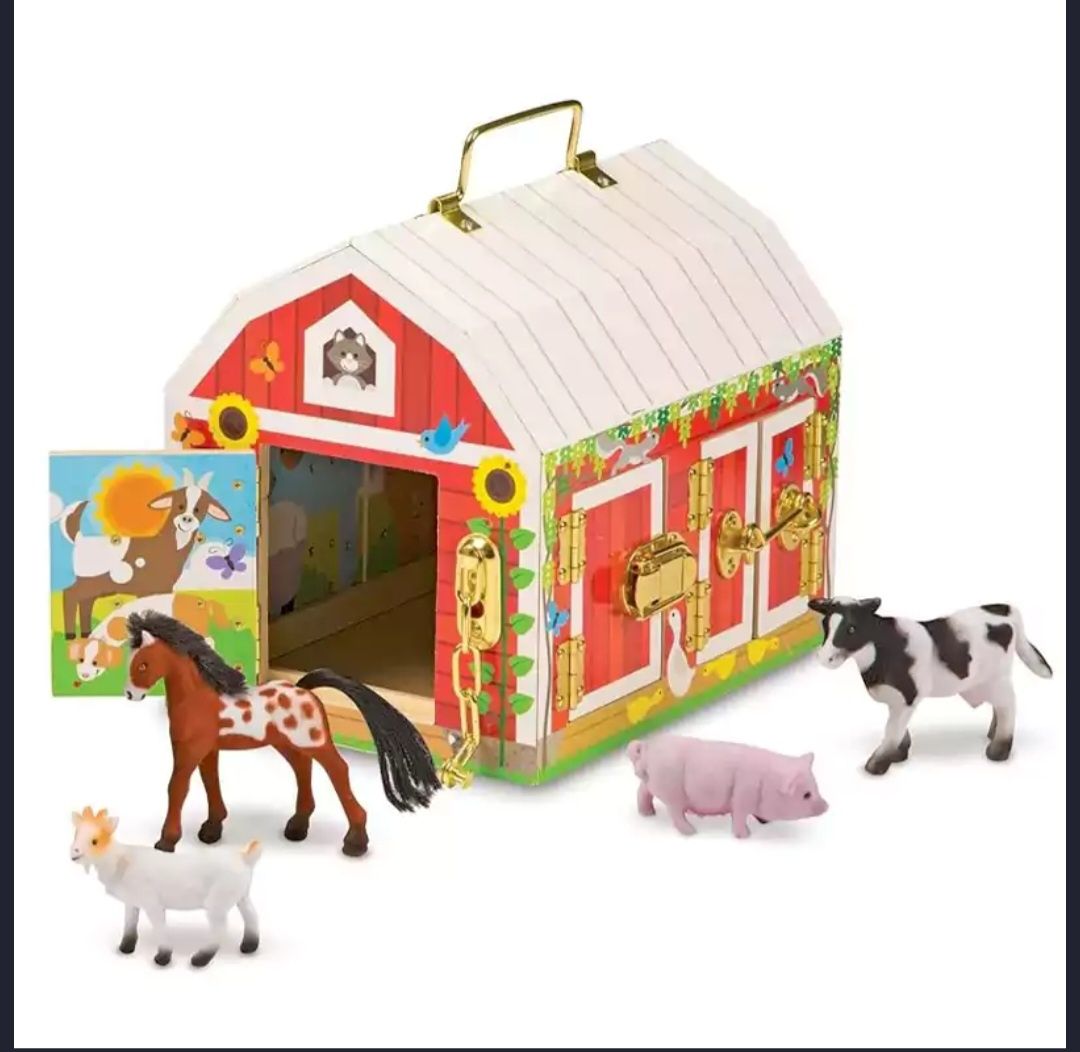 Дървена ферма с ключалки Melissa & Doug