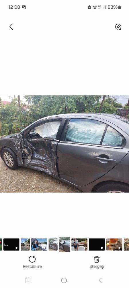 Mitsubishi Lancer 2011 – Benzină + GPL - avariată partea stângă