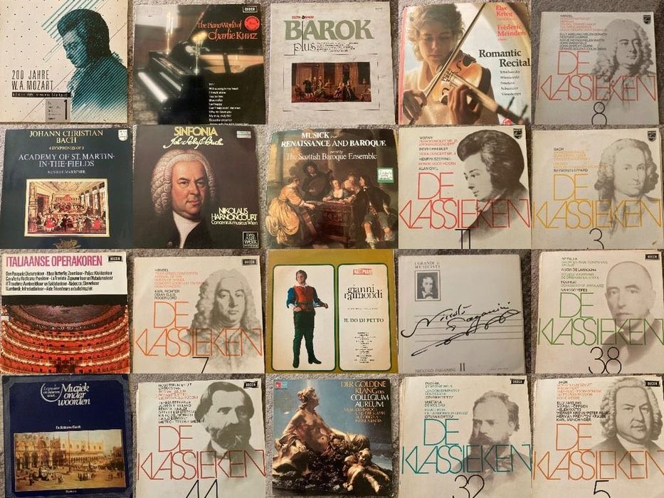 20 de viniluri muzică clasică