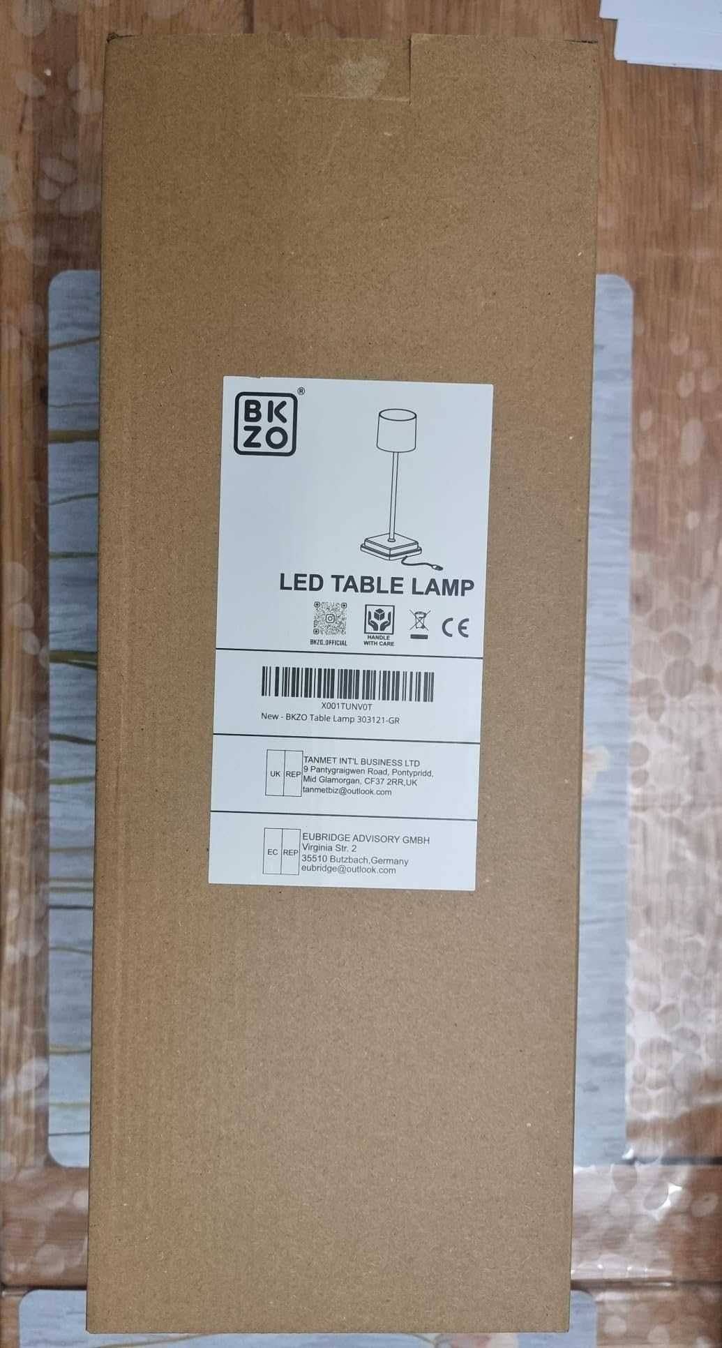 Безжична настолна LED лампа BKZO, IP54 алуминиева, бяла и розова