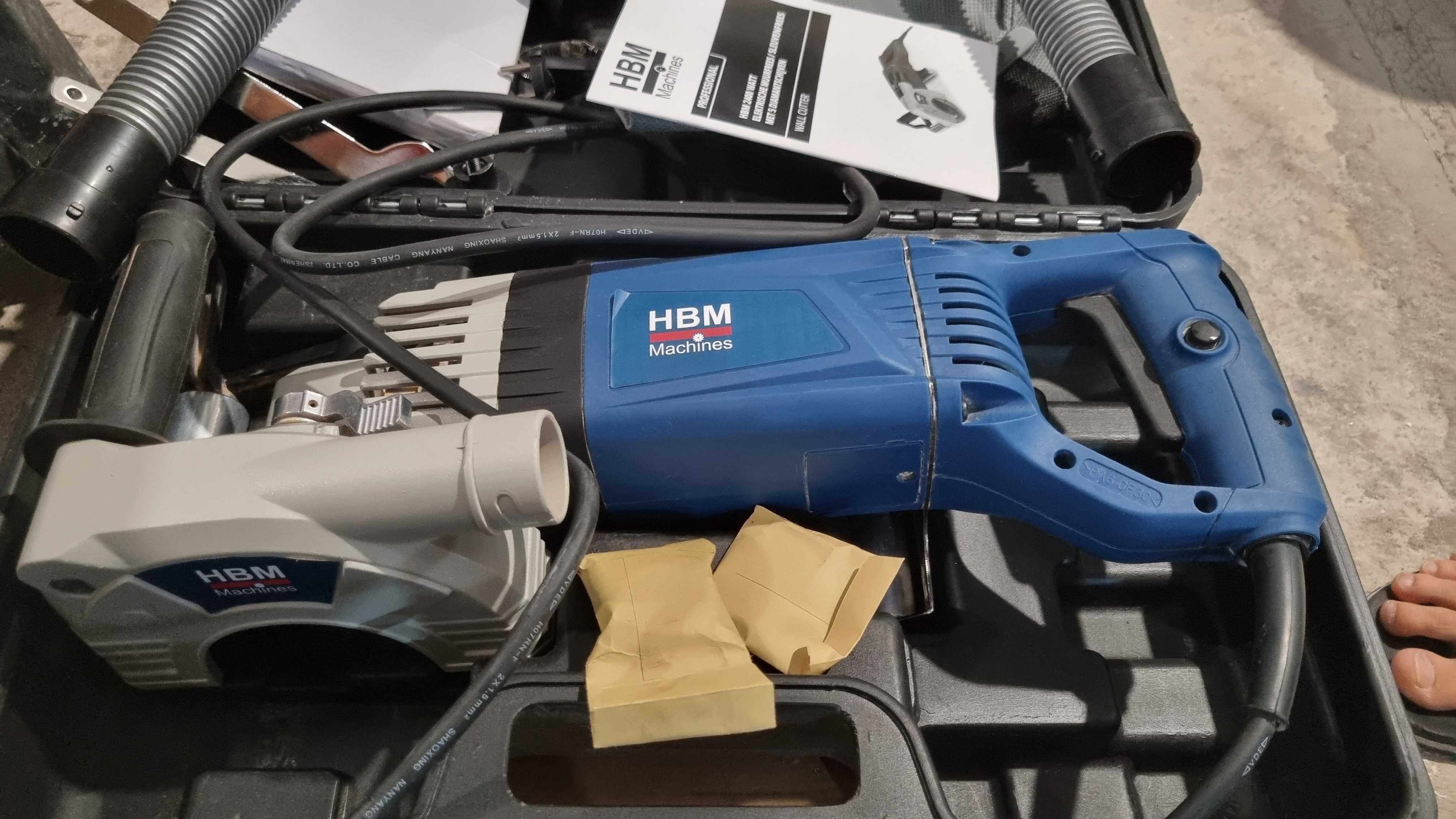 Фреза за канали с 5 диамантени диска 2400 W ф156 мм  HBM 10410