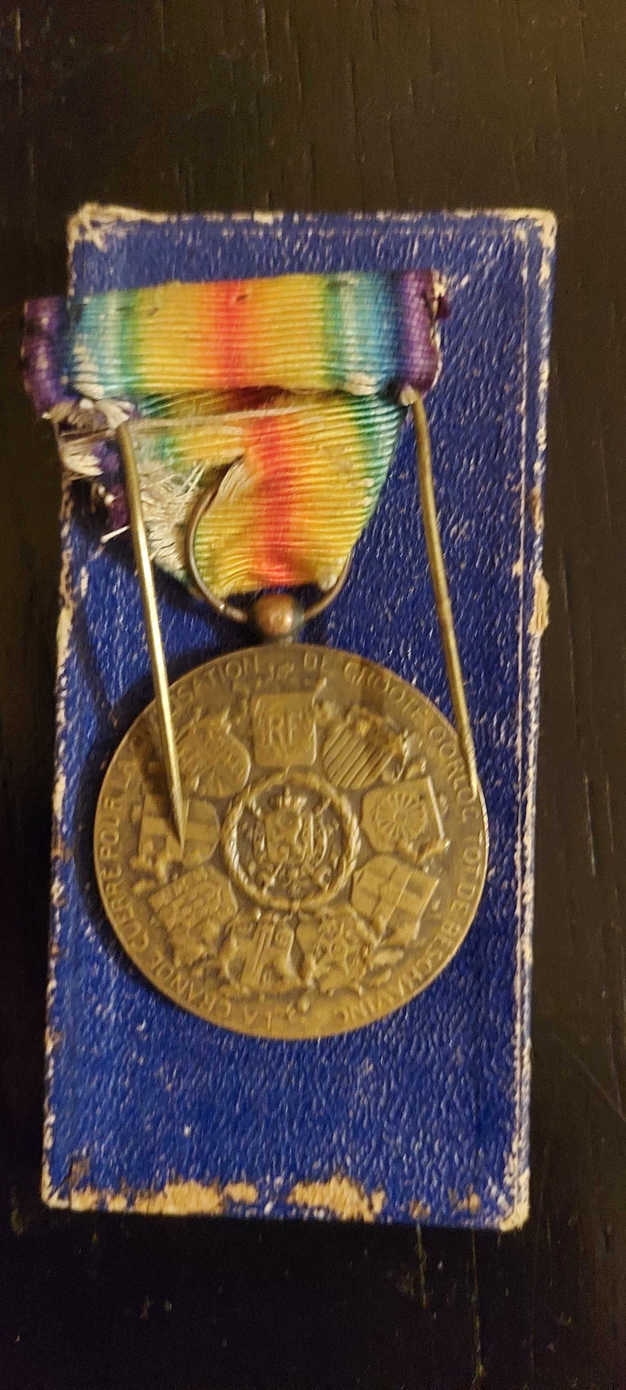 Medalia Interaliata a primului Razboi Mondial Belgia rara