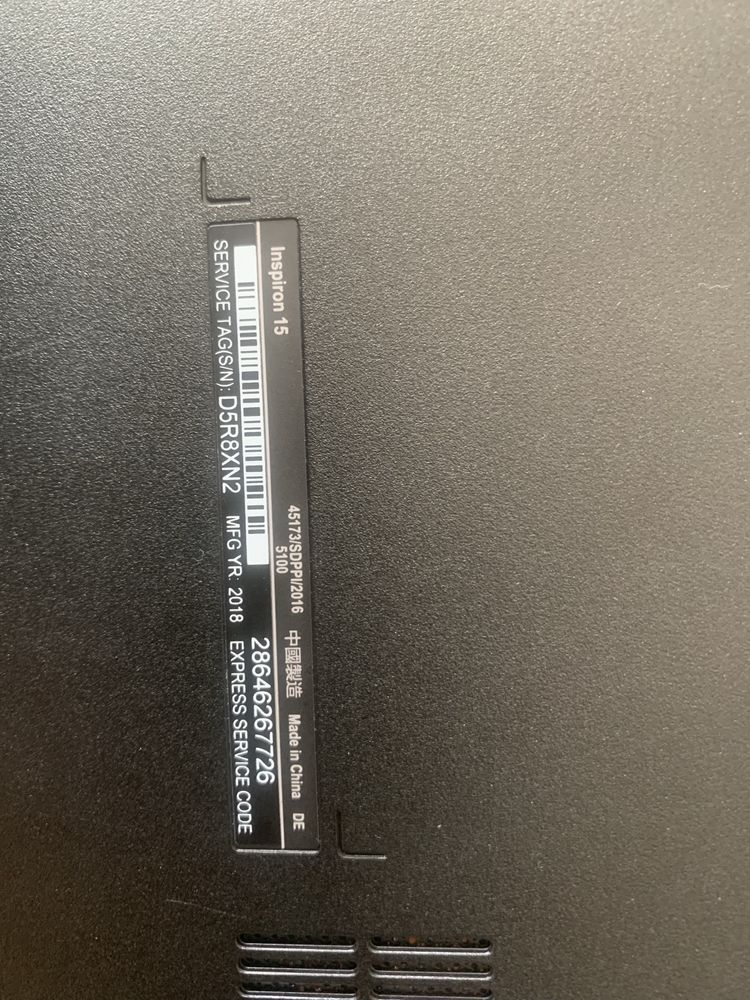 Dell Insiron laptop