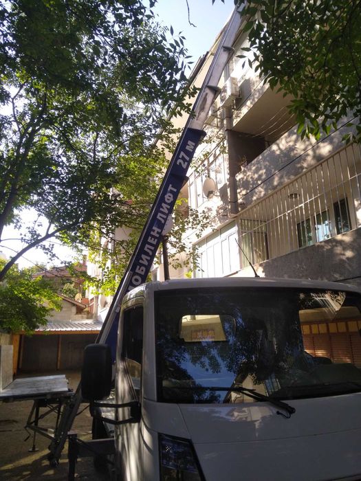 Мобилен хаспел. Строителен асансьор