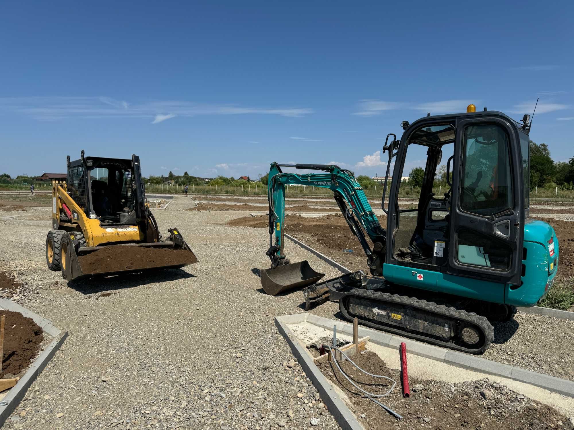 inchiriez miniincarcator bobcat miniexcavator lucrari sapaturi santuri