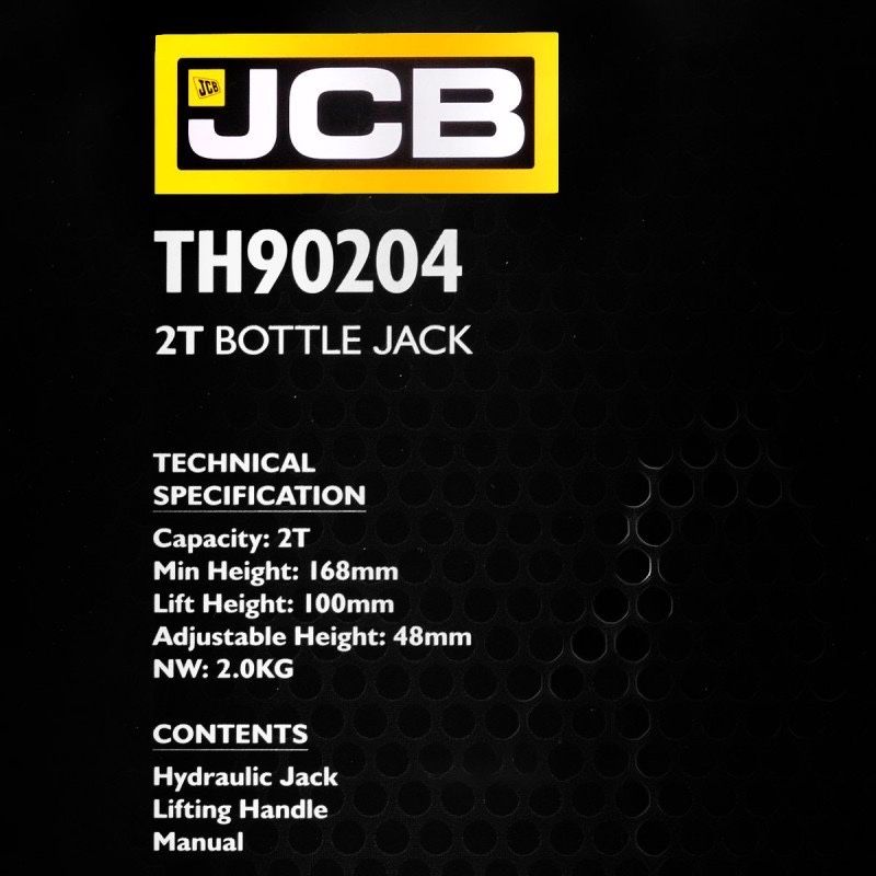 Хидравличен крик JCB ТH90204, тип бутилка, 2т
