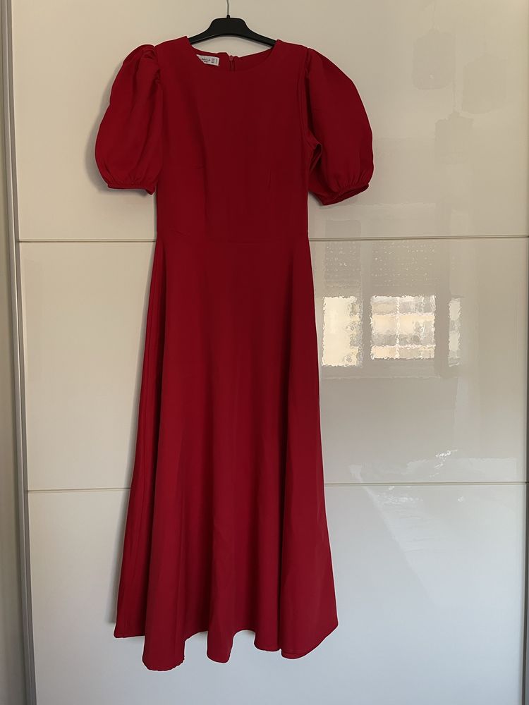 Rochie midi rosie