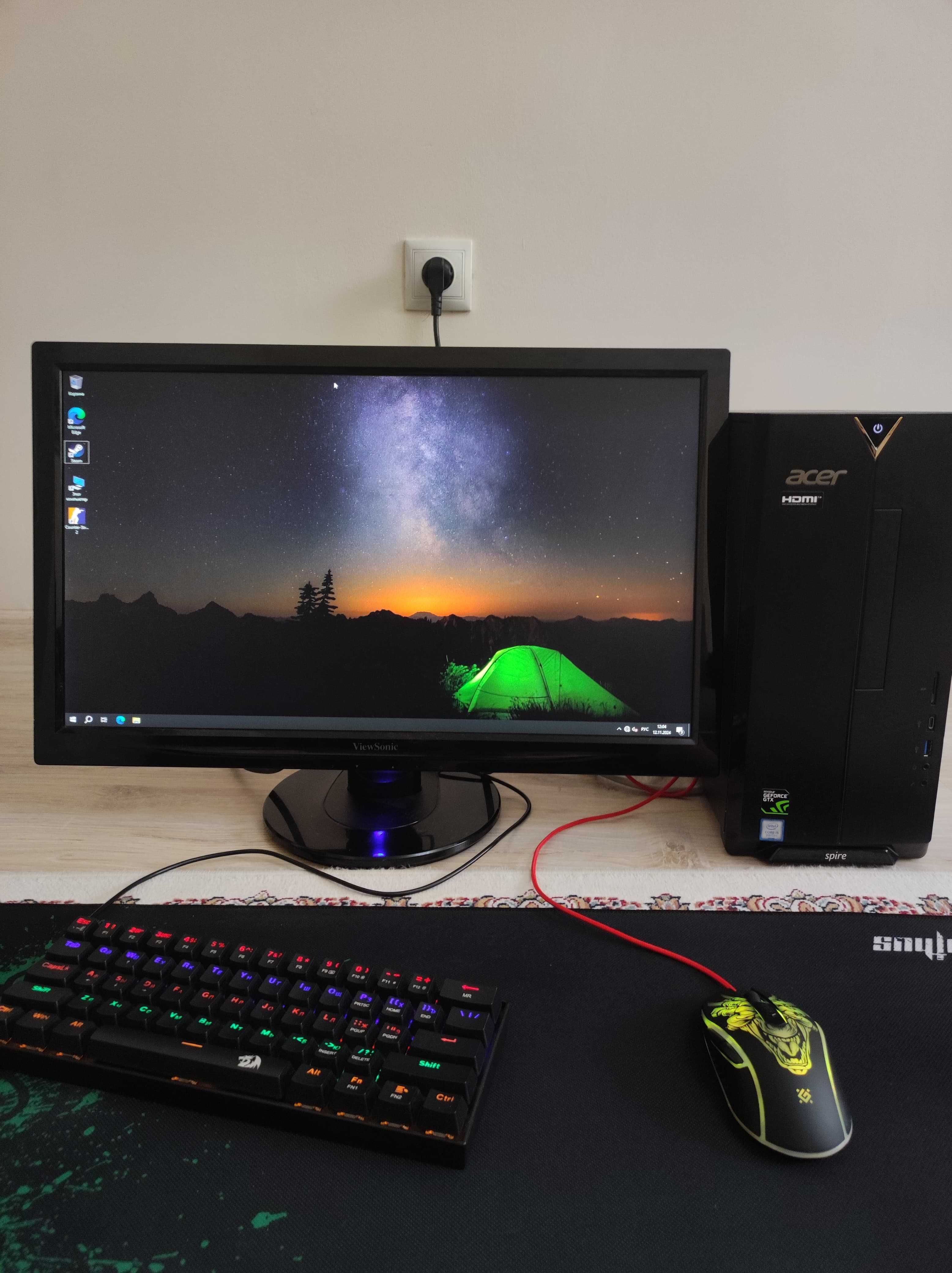 Игравой компютер i3, 2 видеокарты, 32озу комплект
