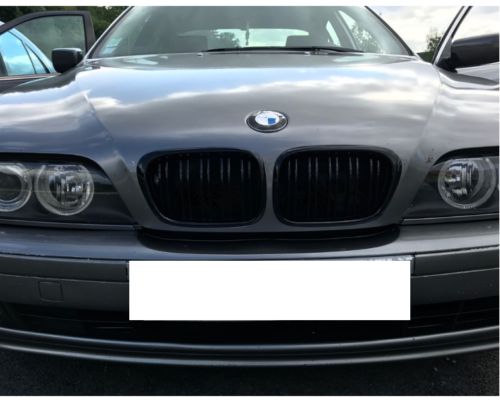 Двойни Бъбреци Решетки За БМВ BMW E39 1995г.-2003г. Черен Гланц Лак