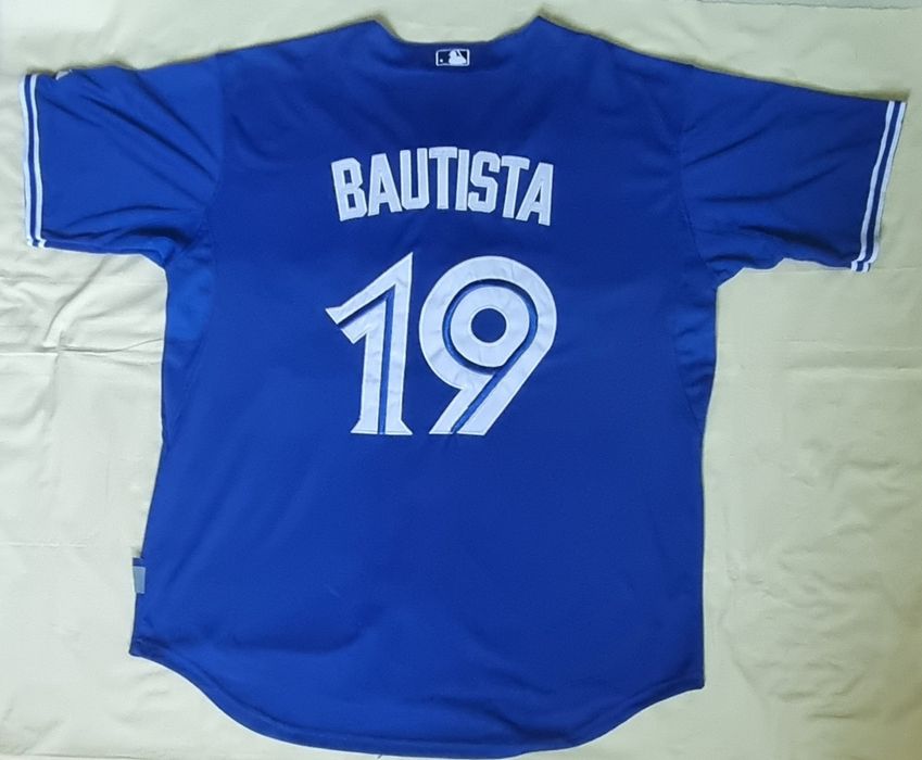 Tricou baseball autentic Jose Bautista Toronto Blue Jays Majestic