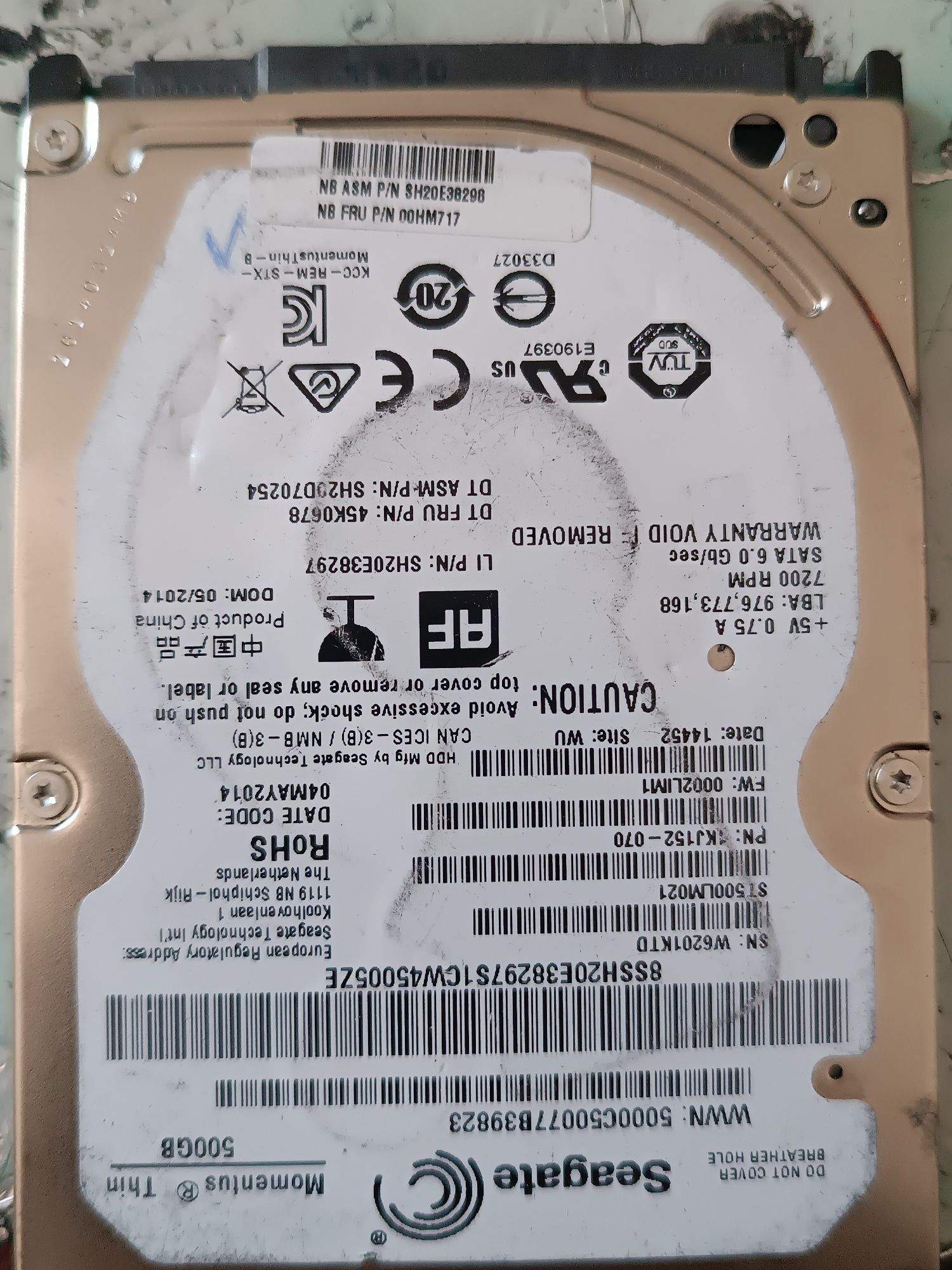 Жёсткий диск hdd 500 гигабайт